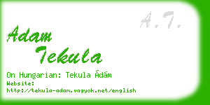 adam tekula business card